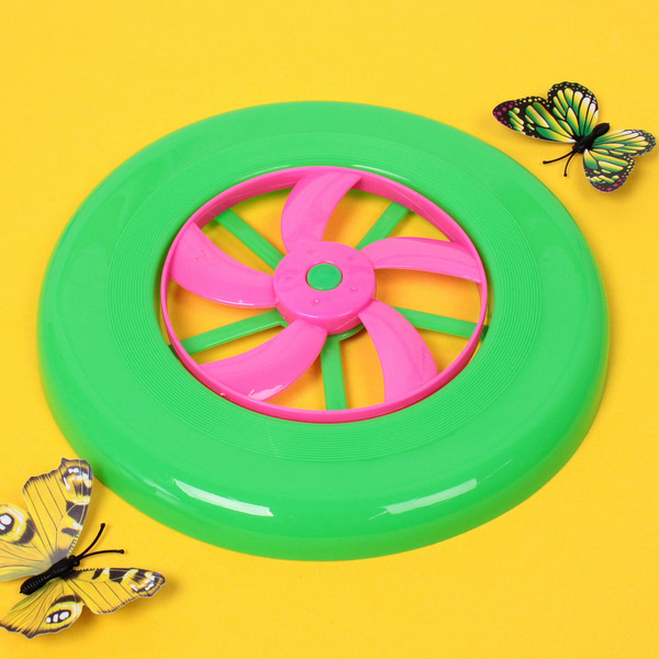 Тарелка летающая "Быстрее ветра" 22 см, микс