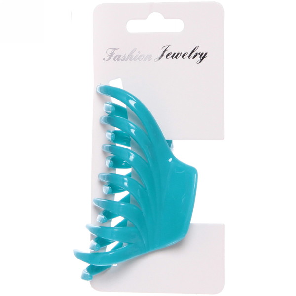 Заколка-краб для волос на блистере "Diana Collection - Mila", микс 6 цветов, 8см 