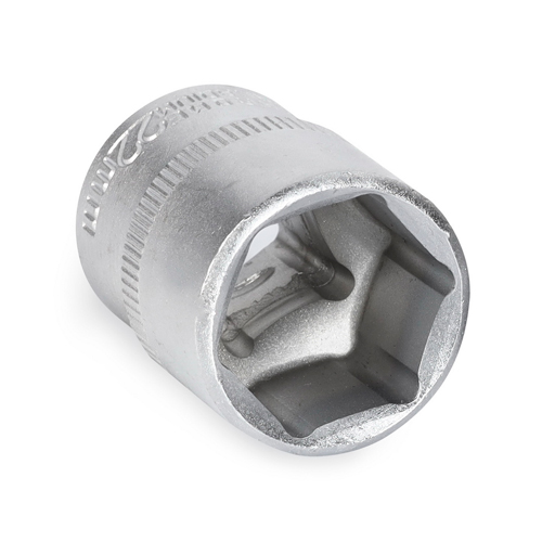 Головка на 22 мм, торцевая, шестигранная, под квадрат 1/2", CR-V, Smartbuy tools