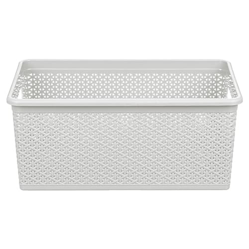 Корзина универсальная 20 л Homver Wenge 221305821/03, прямоугольная, 430х300х200 мм, светло-серая