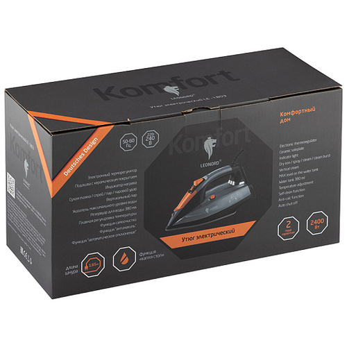 Утюг Leonor LE-1803, электронное управление, 2400Вт
