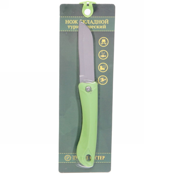 Нож универсальный ТУРИСТМАСТЕР, складной "Грибник " 19 см, блистер 809