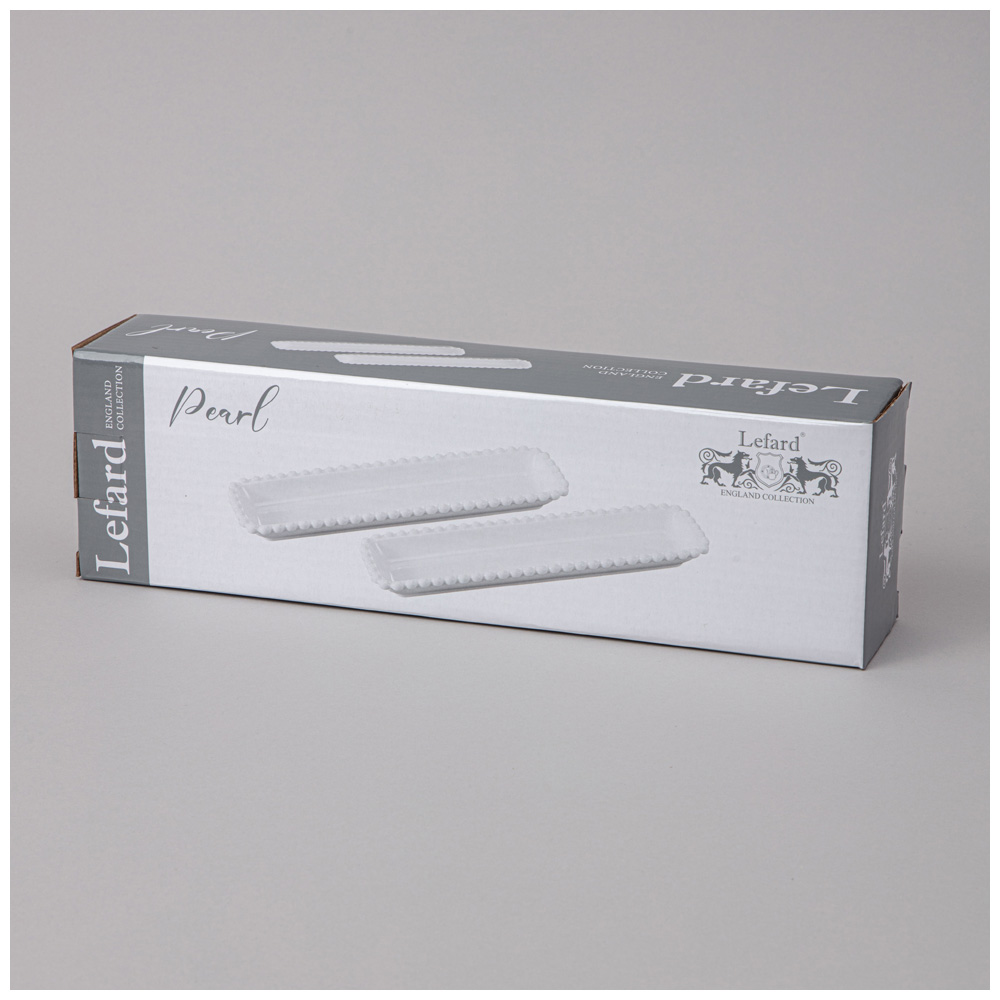 НАБОР БЛЮД LEFARD, PEARL, ПРЯМОУГ. 2 ШТ. 29*7, 5*3 СМ, КОР=18НАБ.