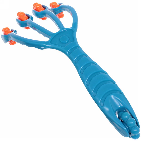 Массажер роликовый двухсторонний универсальный "Осьминог", 5 колес, микс 4 цвета, 19*7,5см