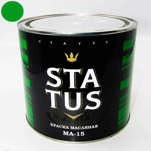 Краска МА-15 Парижская зелень 1,8кг STATUS, 3/6