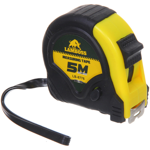 Рулетка Lamboss три фиксатора обрезиненный корпус 5М