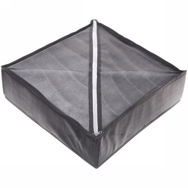 Кофр - органайзер для хранения вещей "ФЛЭТ", цвет тёмно - серый, 7 отделений, 32*32*10см