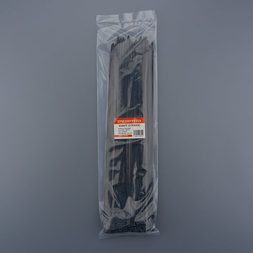 Хомут, стяжка, 350х4,8 нейлон черный 100шт/уп, 1/100