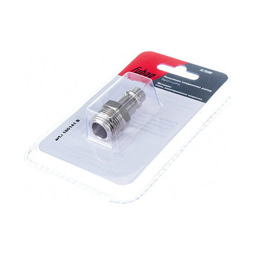 Разъемное соединение рапид (штуцер) 3/8"M наружняя резьба, блистер Fubag 180141 B