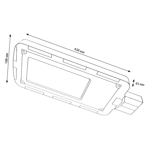 Уличный консольный (LED) светильник SL4 Smartbuy-100w/6500K/IP65 (SBL-SL4-100-65)