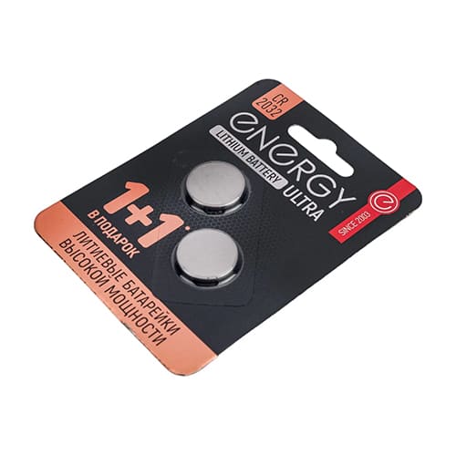 яяяБатарейка таблетки CR2032/2B литиевая Energy Ultra (1/40/320)