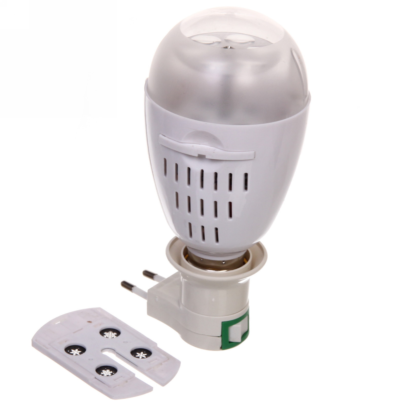 Диско-лампа "Новый год" XL-715, цоколь Е 27 с переходником, 2 набора картинок (220V)