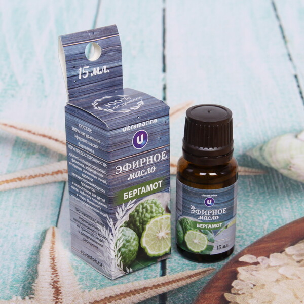 Масло эфирное 15мл "Бергамот" ULTRAMARINE