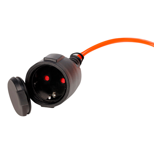 Удлинитель на рамке с вилкой и розеткой 2P+PE/10 метров 3х1,0мм2 16А/3,5кВт IP44 (SBE-16-1-50-F)/10