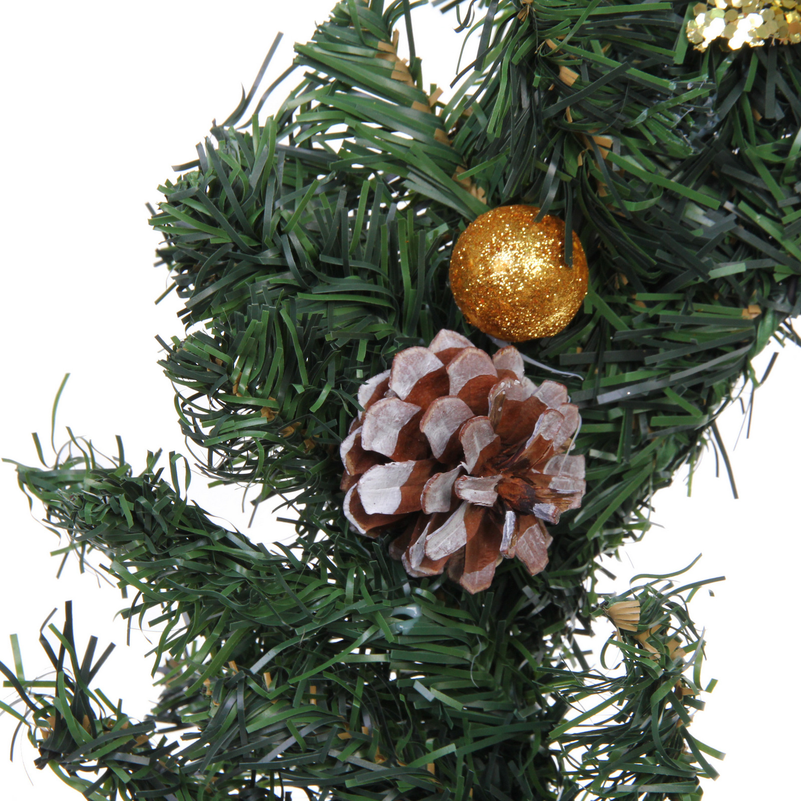Венок хвойный "Зимние подарки" d-50 см, золото