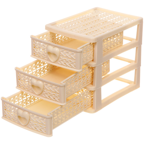 Комод малый "ПАЛЕРМО", цвет бежевый, 3 отделения, 13*9*11,5см