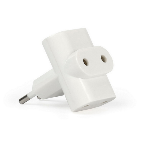 Разветвитель Smartbuy, 3 гнезда под плоскую вилку белый 6А 250B (SBE-06-A04-3)