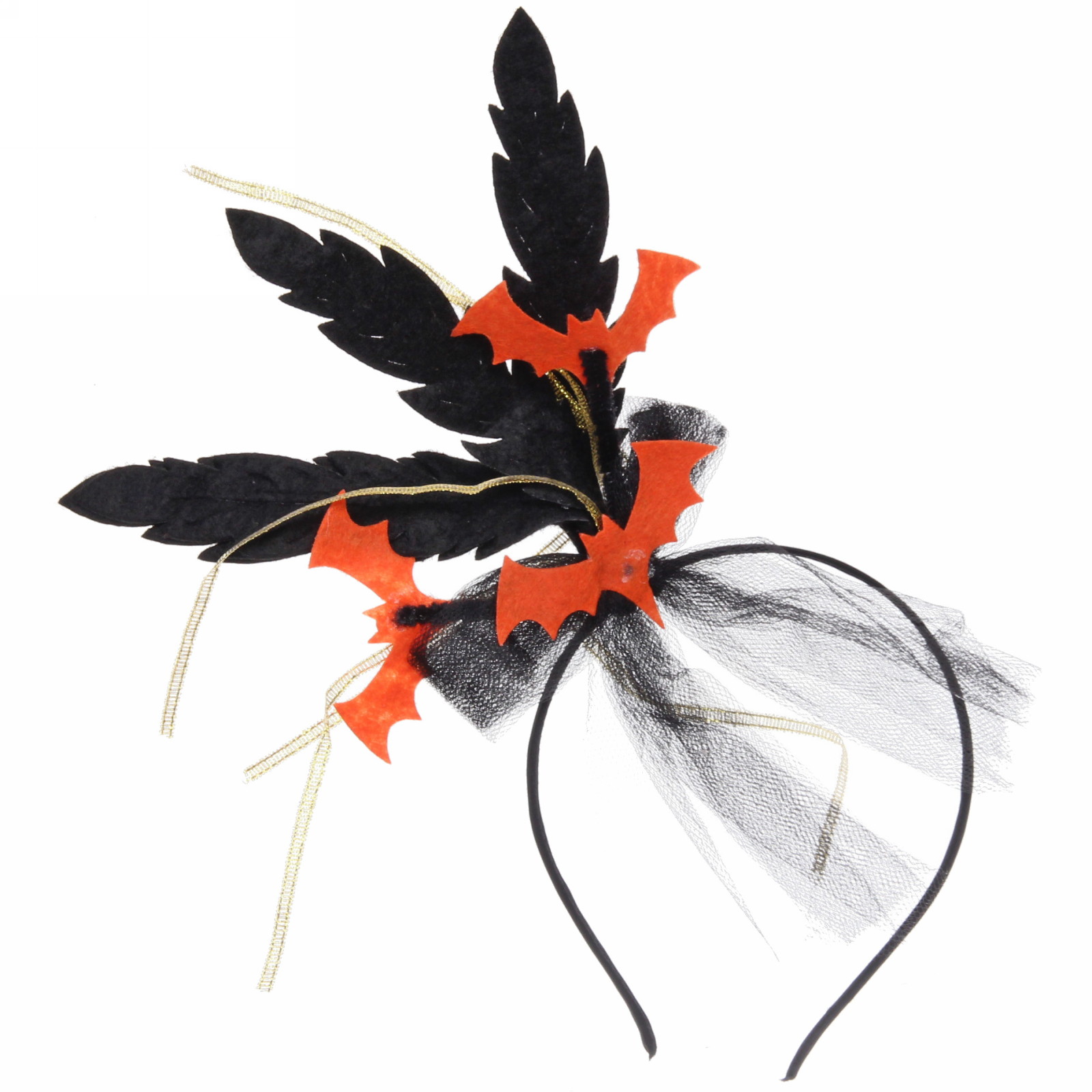 Ободок карнавальный "Темная королева", цвета в ассортименте