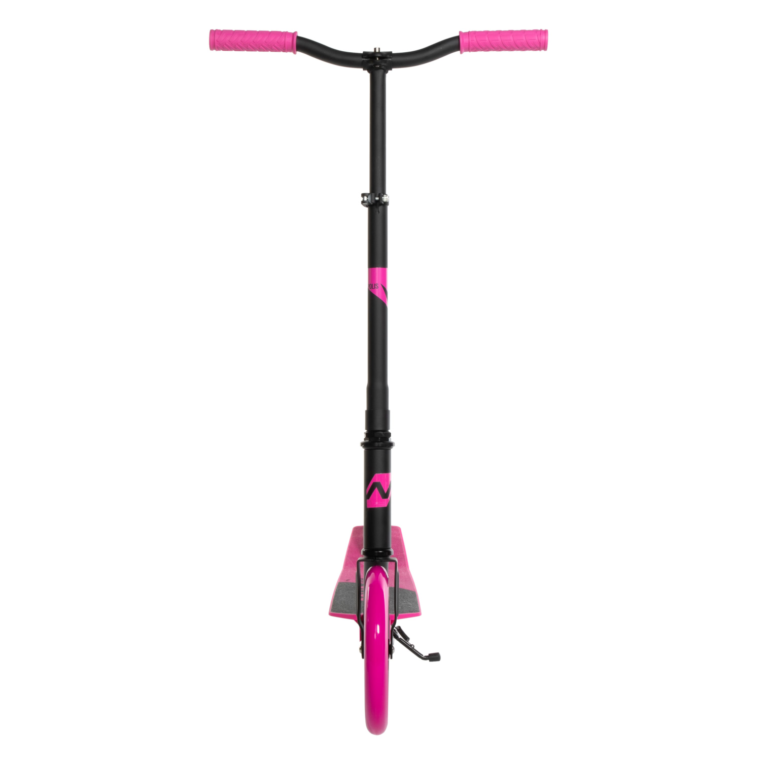 Самокат Novatrack Polis Plastic NF, колеса 230х180 мм, розовый