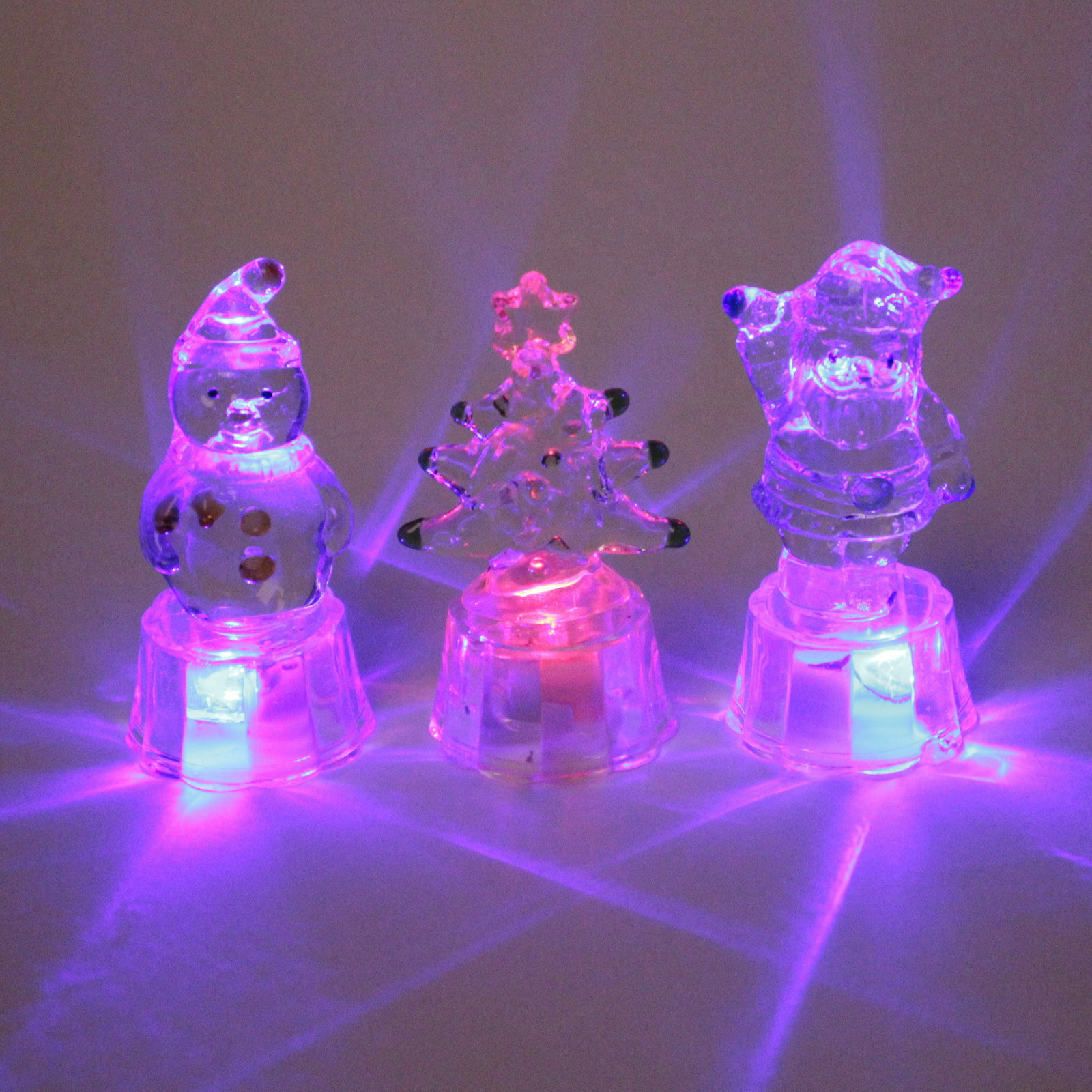 Сувенир "Новгодние чудеса" 5*5*10 см, с подстветкой, в ассортименте