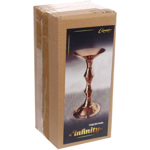 Подсвечник "INFINITY" 21*9*9 см, Золото