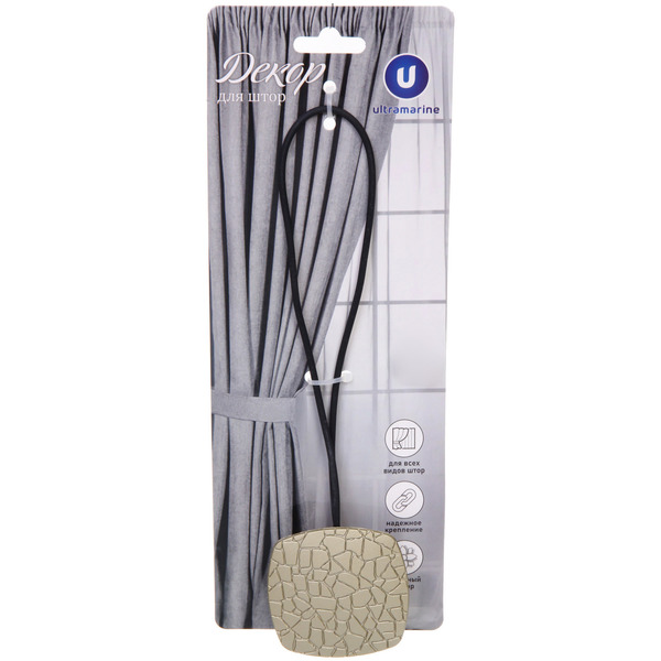 Подхват для штор на магните "Кутюрье шампань" 6*6см