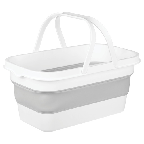 Ведро ФЛЕКС 16л прямоугольное складное Смоки (1/12)