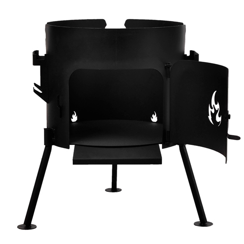 Учаг для казана 8,0-10,0л с дверцей без трубы 340мм сталь 2мм, 1/1