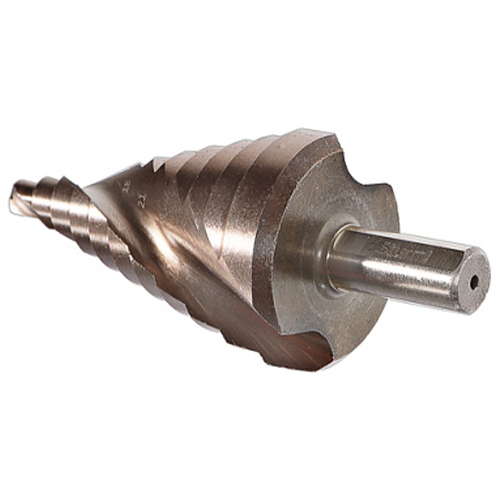 Сверло ступенчатое по металлу 6-36мм, STURM 1055-S636K, шаг 3мм Р6М5+COBALT, спираль