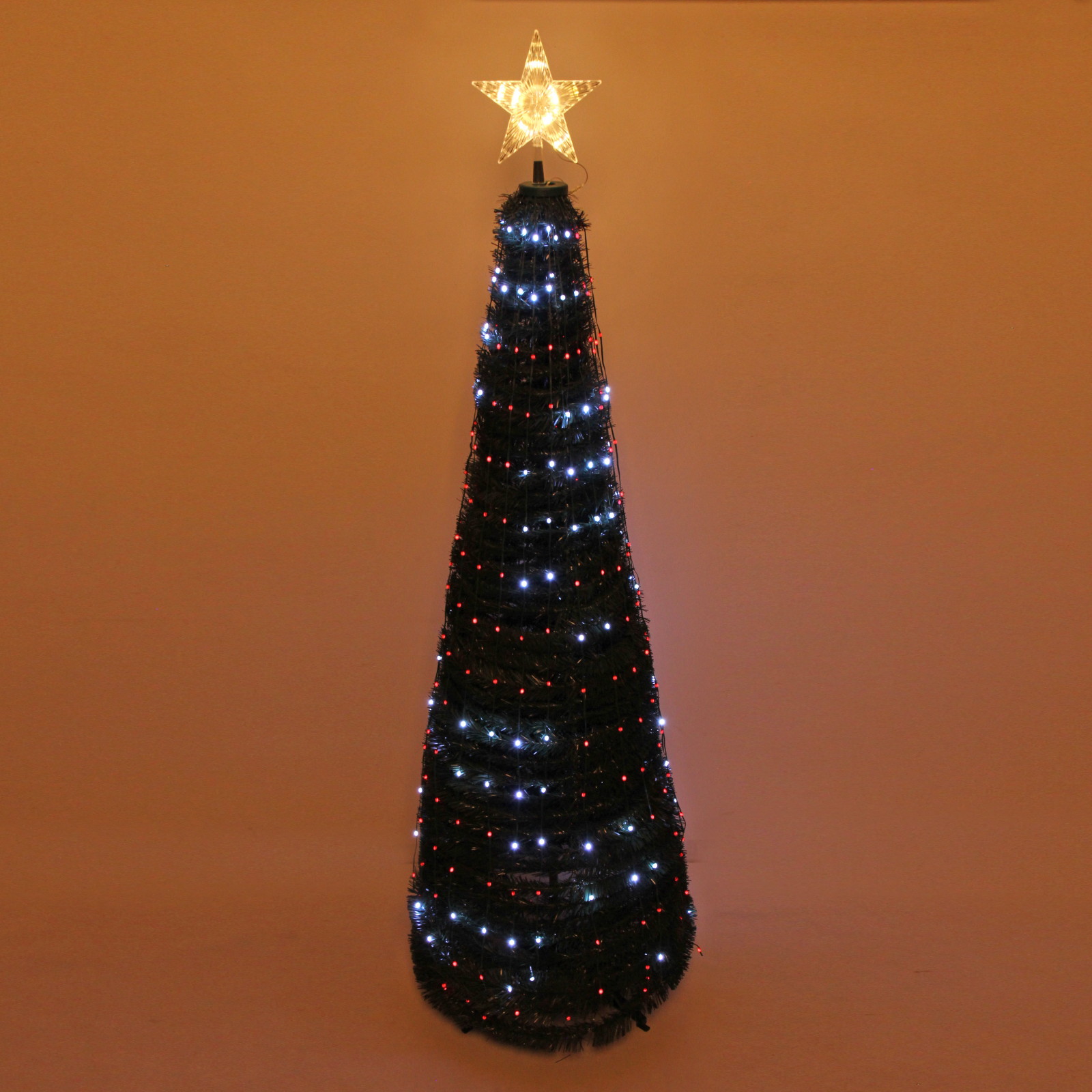 Елка с гирляндой "Ёлка" в1,8 м, d-0,6 м 17 линий 272 лампы LED, зелен. пров, более 8 реж,IP-20, RGB