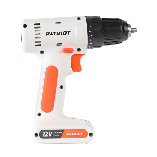 Дрель-шуруповерт аккумуляторная PATRIOT BR 113Li, встроенная АКБ Li-Ion 12 В, 1.3 Ач, 18 Нм, 1 скорость, коробка