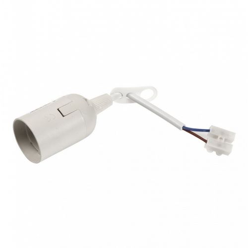 Патрон Е27 пластиковый подвесной с клеммной колодкой, SBE-LHP-tbw-E27, белый