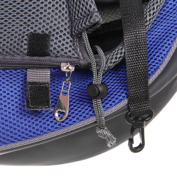 Сумка - переноска для животных через плечо "ЛЮБИМЫЙ БРО, цвет синий, 45*13см (Лейбл)