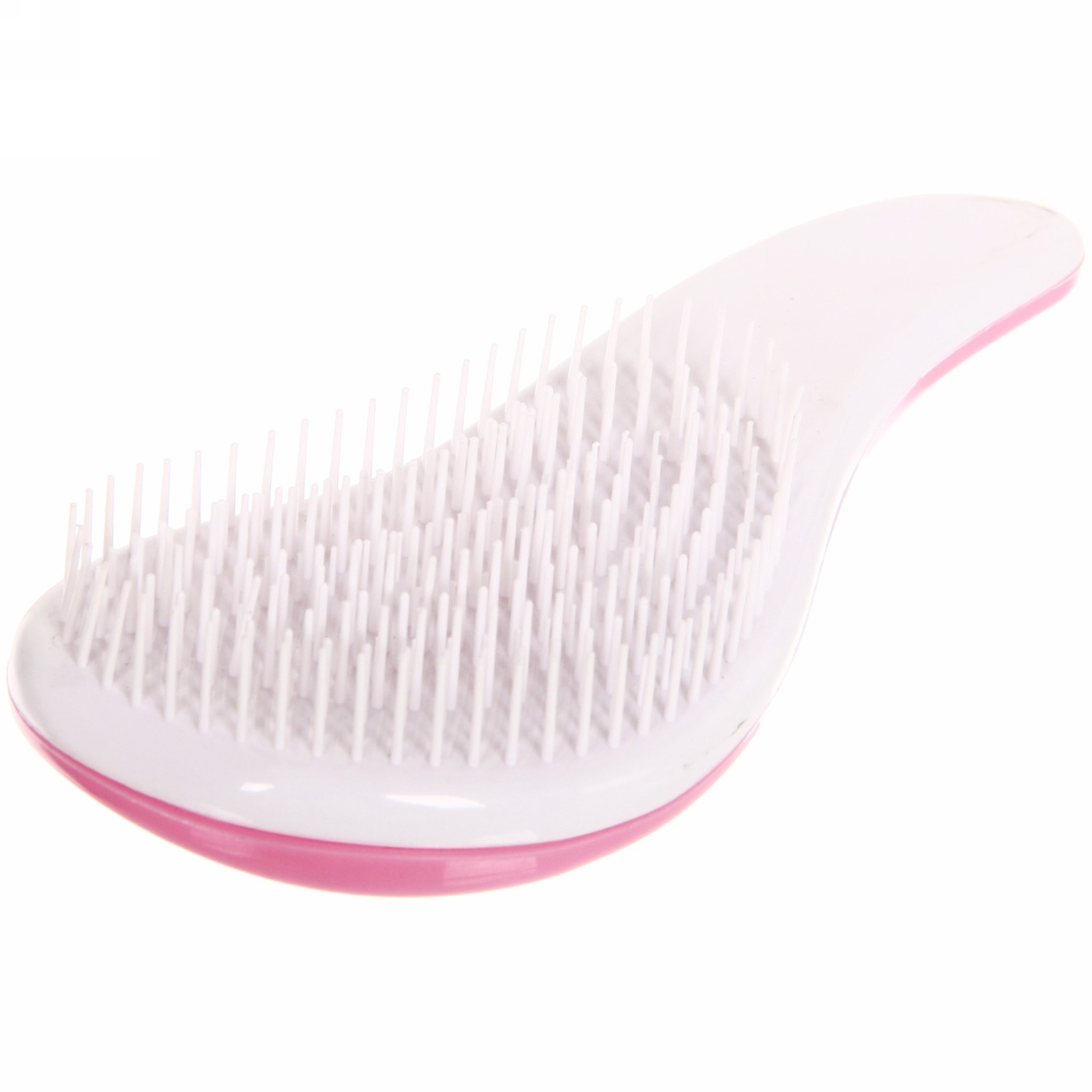 Расческа массажная "Компактная-капля", цвет розовый, в коробке, 15см