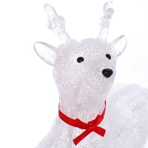 Фигура светодиодная "Счастливый Оленёнок" 23х15х21 см, 20 ламп LED