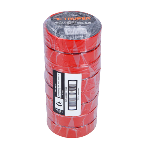 Изолента ПВХ склеевым акриловым слоем Truper 12504, 19 мм