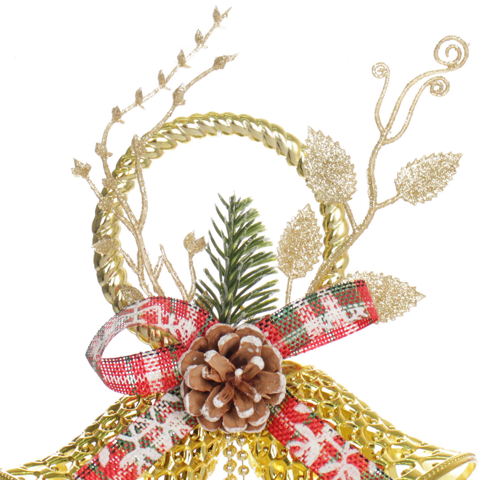 Украшение новогоднее "Весёлый звон" 16*36 см, Золото