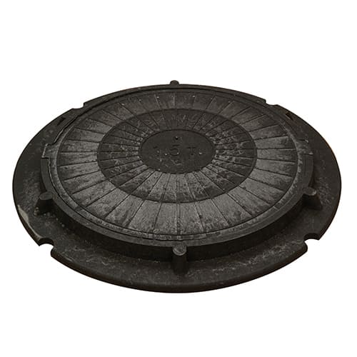 Люк канализ. SPETSTEXNIK 1,5 т черный усиленный ГОСТ (1/60)