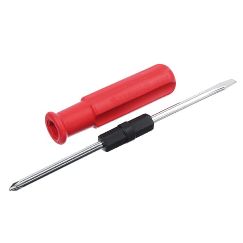 Отвертка 2в1 6*75мм, большая l=18,5см, d(ручки)=2,4см, круглый стержень, магн наконечник (12/240)