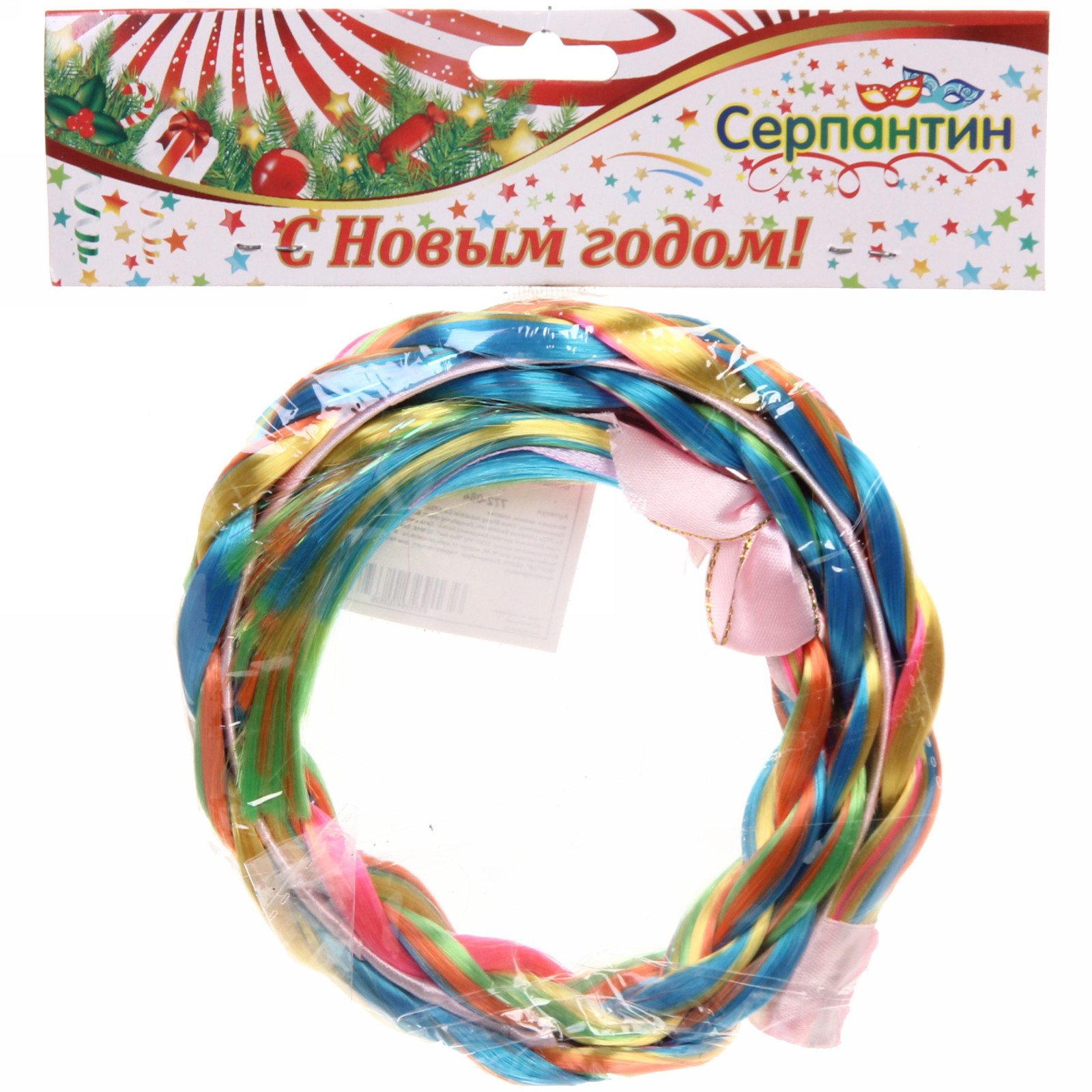 Ободок карнавальный с косой "Волшебство" 75 см