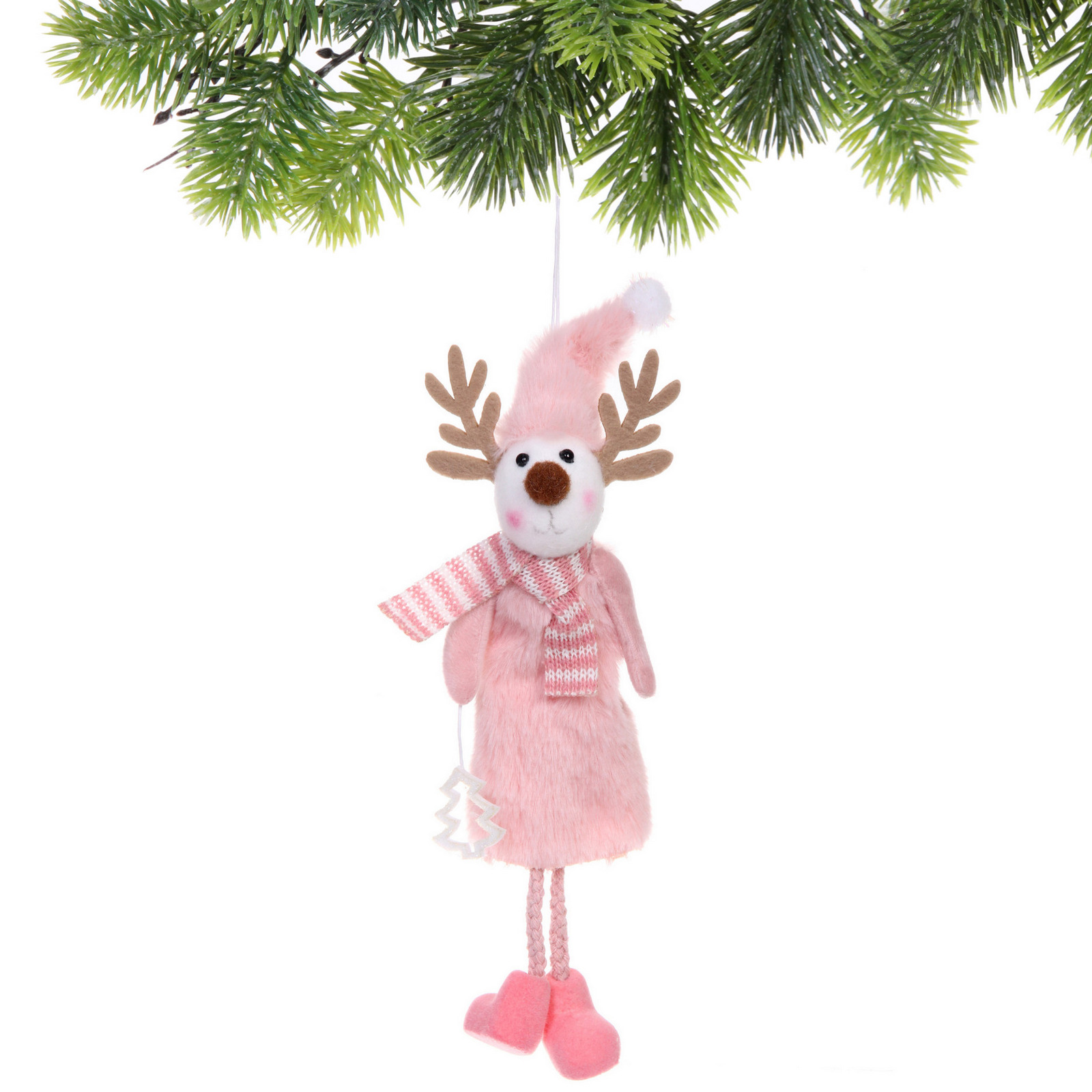 Подвеска "Олененок - Милые ботиночки" 27 см, Розовый
