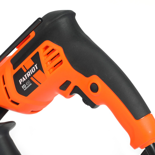 Дрель электрическая PATRIOT FD 450, без удара, 550 Вт, 0-2700 об/мин, ключевой патрон