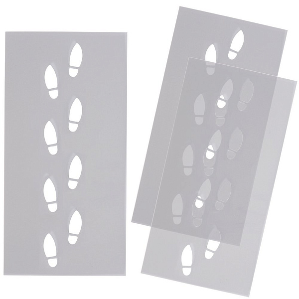 Трафарет для выпечки "Следы". Размер 9х18см 