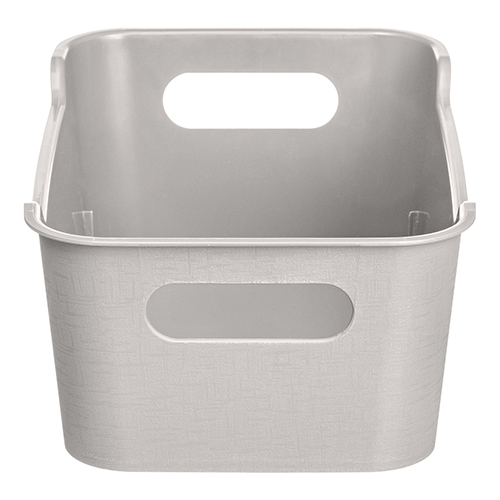 Корзинка универсальная 4.1 л Homver Mango 223300321/04, 290х180х105 мм, светло-серая