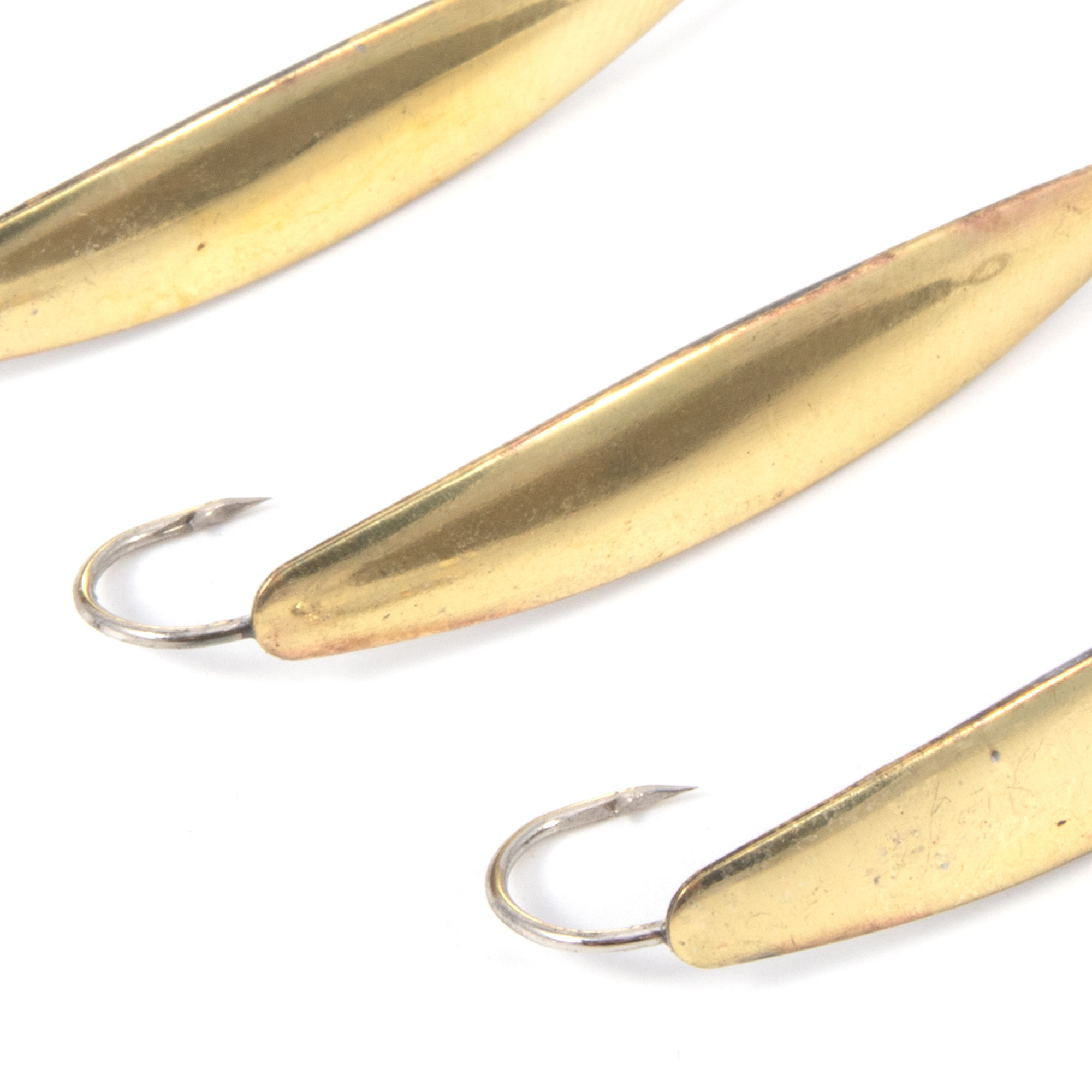 Блесна вертикальная "Яман" Окунёвая,размер 35 мм, вес 3,5 г, цвет латунь (уп.3 шт.)/150/