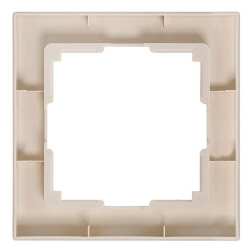 Рамка 1-местная пластик бежевая "Нептун" (SBE-05i-Plastic-FR-1)