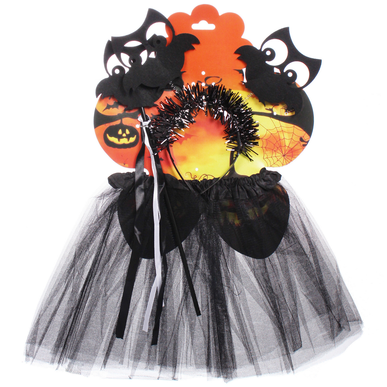 Набор карнавальный "Helloween - Совы"  (ободок,юбка, палочка)