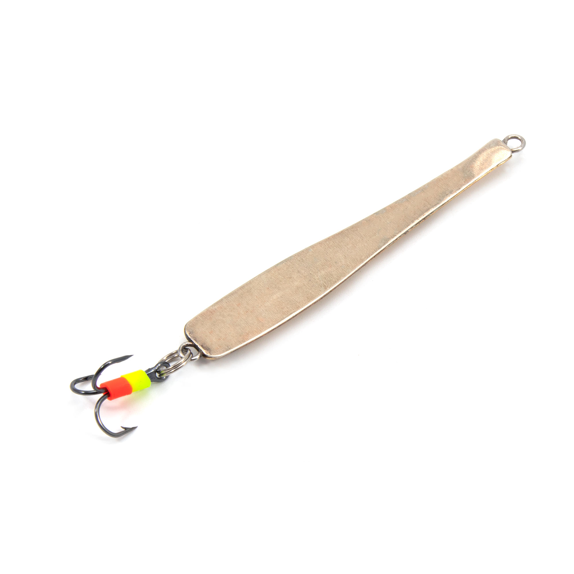 Блесна вертикальная "ЯМАН" Аляска с тройником, размер 55 мм, вес 8,5 г, цвет никель/латунь/150/