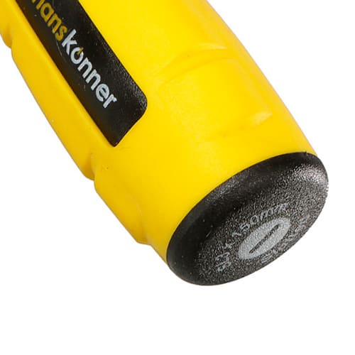 Отвертка шлицевая 3х150 алмазный наконечник твердость 59 HRC, S2 Hanskonner HK1040-16-SL3-150