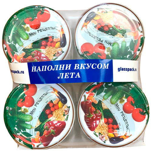 Набор банок 0,72 ТО Кубышка 4 шт.+ крышка мет. 4 шт.+ручка в термоусадке